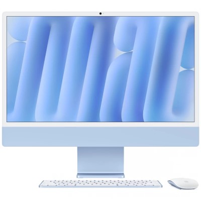 Apple iMac 24" Retina 4,5K 2024 M4 8/8/16/256 Гб (MWUF3) , синий
