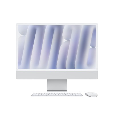 Apple iMac 24" Retina 4,5K 2024 M4 10/10/16/512 Гб (MWUV3) , серебристый