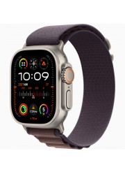 Смарт-часы Apple Watch Ultra 2 49 мм Natural Titanium Case with Indigo  Alpine Loop Medium