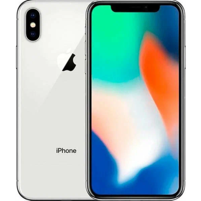 Смартфон Apple iPhone X 256 ГБ, 1 SIM, серебристый
